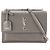 Autre Marque SAINT LAURENT - Borsa a tracolla Saint Laurent Sunset in pelle goffrata effetto coccodrillo grigia