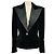 Alexandre Vauthier Samt-Tuxedo-Blazer in Schwarz mit Kristallbesatz