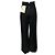 Alexander McQueen schwarze Hose mit hoher Taille und weitem Bein - Ansicht 3