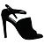 Prada Black Suede Peep Toe Ankle Booties - view 2
