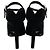 Prada Black Suede Peep Toe Ankle Booties - view 5
