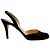 Décolleté Slingback in raso nero Christian Louboutin - vista 2