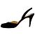 Décolleté Slingback in raso nero Christian Louboutin - vista 3
