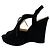 Prada Cuñas slingback de ante negro / pony hair - vista 3