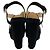 Prada Cuñas slingback de ante negro / pony hair - vista 5