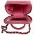 Chanel Mini Vanity Case en cuir d'agneau matelassé Rose - vue 10