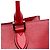 Bolsa Satchel Prada Lux em Saffiano vermelha com acabamento em couro de bezerro macio - vista 8