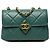 Borsa a tracolla Chanel Mini Lambskin Diamond Lock verde