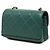 Borsa a tracolla Chanel Mini Lambskin Diamond Lock verde - vista 2