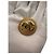 Orecchini a pressione rotondi placcati oro Chanel CC Gold - vista 10