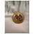Orecchini a pressione rotondi placcati oro Chanel CC Gold - vista 7