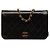 Bolsa Tiracolo Chanel Medium CC Quilted Lambskin Full Flap Preta