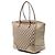 Borsa tote Bree Gucci in tela GG e pelle dorata - vista 2