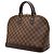 Bolso de mano Louis Vuitton Damier Ebene Alma PM Marrón - vista 2