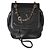 Gabrielle Chanel CC Mania Mini-Rucksack aus schwarzem Lammleder