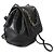 Gabrielle Chanel CC Mania Mini-Rucksack aus schwarzem Lammleder - Ansicht 4