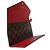 Portafoglio Josephine Louis Vuitton in canvas Damier Ebene rosso - vista 5
