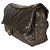 Gabrielle Borsa Chanel Large Shiva Flap in pelle caviar glassata matelassé marrone - vista 3