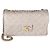 Gabrielle Bolso Medium Accordion Chanel de piel de becerro acolchada gris efecto arrugado