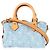 Louis Vuitton Sky Blue Monogram Denim Nano Speedy - vista 8