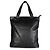 Gabrielle Chanel Vintage CC Tote aus geprägtem schwarzem Lammleder