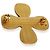 Gabrielle Broche Chanel CC Cruz 2002 chapado en oro - vista 2