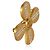 Gabrielle Broche Chanel CC Cruz 2002 chapado en oro - vista 3