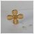Gabrielle Broche Chanel CC Cruz 2002 chapado en oro - vista 5