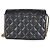 Gabrielle Borsa a patta Chanel Mini Medallion in pelle d'agnello matelassé nera con multi-catene - vista 2