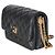 Gabrielle Borsa a patta Chanel Mini Medallion in pelle d'agnello matelassé nera con multi-catene - vista 3