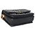 Gabrielle Borsa a patta Chanel Mini Medallion in pelle d'agnello matelassé nera con multi-catene - vista 7