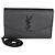 Autre Marque Portafoglio a catena Saint Laurent Uptown in pelle Grain de Poudre nera