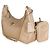 Bolso de hombro Prada Re-Edition 2005 en Re-Nylon Camel - vista 3