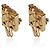 Gabrielle Pendientes Chanel 2002 Flap Bag chapados en oro - vista 3