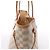 Borsa a tracolla Louis Vuitton Neverfull MM Damier Azur in Beige N51107 - vista 5