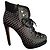 Alaïa Studded black leather lace-up ankle boots