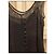 Autre Marque Vestido Extē negro asimétrico de encaje y seda - vista 3