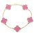 Bracciale charm Vintage Alhambra in smalto rosa Van Cleef & Arpels