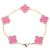 Bracciale charm Vintage Alhambra in smalto rosa Van Cleef & Arpels - vista 2
