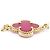 Bracciale charm Vintage Alhambra in smalto rosa Van Cleef & Arpels - vista 4