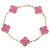 Bracciale Van Cleef & Arpels Vintage Alhambra in smalto rosa