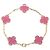 Bracciale Van Cleef & Arpels Vintage Alhambra in smalto rosa - vista 2