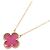 Collana Van Cleef & Arpels Vintage Alhambra in smalto rosa
