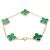 Bracciale Van Cleef & Arpels Vintage Alhambra Malachite 5P - vista 2