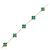 Bracciale Van Cleef & Arpels Vintage Alhambra Malachite 5P - vista 3