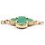 Bracciale Van Cleef & Arpels Vintage Alhambra Malachite 5P - vista 4