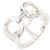 Ring Anel Hermès Ever MM Prata
