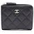Chanel Matelassé Black Bi-Fold Wallet