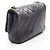 Borsa a tracolla Chanel Matelassé in pelle nera - vista 2