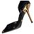 Medusa Versace Lackleder-Pumps in Schwarz mit goldenem Absatz - Ansicht 2